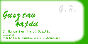gusztav hajdu business card